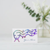 音楽ガールパープルシェード 名刺 (スタンド正面)