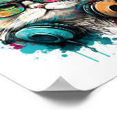 音楽キャットポスター ポスター (角)