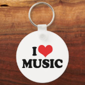 音楽キーチェーンが大好き キーホルダー (正面)