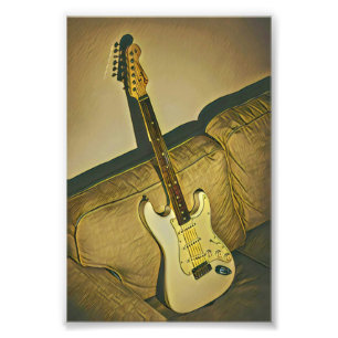 音楽ギタリストの先生のためのギフト フォトプリント           