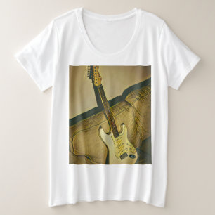 音楽ギタリストの先生のためのギフト プラスサイズTシャツ