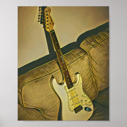 音楽ギタリストの先生のためのギフト ポスター (正面)