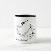 音楽ギターのマグ マグカップ (中央)