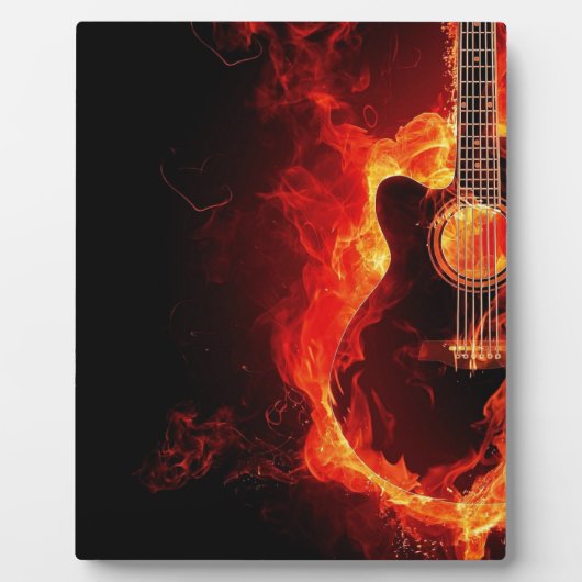 音楽ギターの炎の炎のノートダンスDestiny'S フォトプラーク (正面)