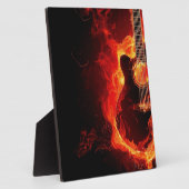 音楽ギターの炎の炎のノートダンスDestiny'S フォトプラーク (側面)