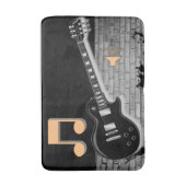 音楽ギターバスルーム バスマット (正面縦)