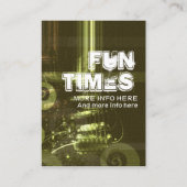 音楽ギターパーティー招待状カード エンクロージャーカード (裏面)