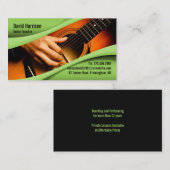 音楽ギタービジネスカード 名刺 (正面/裏面)