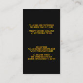 音楽ギタービジネスカード 名刺 (裏面)