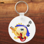 音楽ギタープレーヤー キーホルダー (正面)