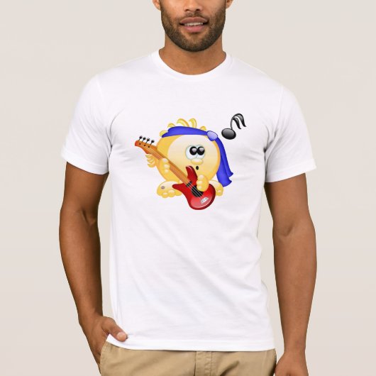 音楽ギタープレーヤー Tシャツ (正面)