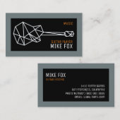 音楽ギター先生、プロフェッショナルギタリスト 名刺 (正面/裏面)