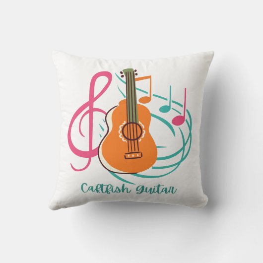 音楽ギター クッション (裏面)