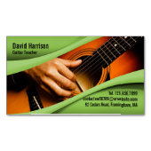 音楽ギター マグネット名刺 (正面)