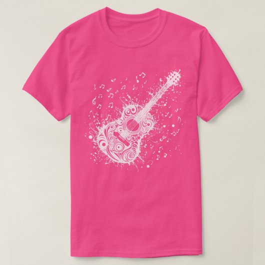 音楽ギター Tシャツ (デザイン正面)