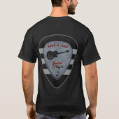 音楽ギターTからロック Tシャツ (裏面)