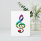 音楽ギフト！ ポストカード (スタンド正面)