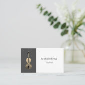 音楽クラシカルバイオリンプロフェッショナル演奏者 名刺 (スタンド正面)