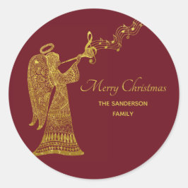 音楽クラシックとゴールデンエンジェル ラウンドシール