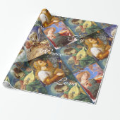 音楽クリスマスエンジェル、喜び平和の愛 ラッピングペーパー (アンロールド)