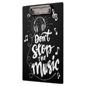 音楽クリップボストップードを使用しない クリップボード (左)