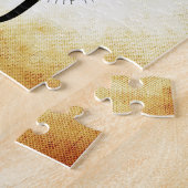 音楽クレフ、音符記号のピアノ鍵 ジグソーパズル (側面)