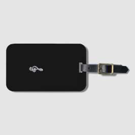 音楽クレフ、 音符記号ブラックラゲージタグ ラゲッジタグ