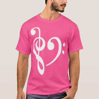 音楽クレフ、 音符記号ベース Tシャツ