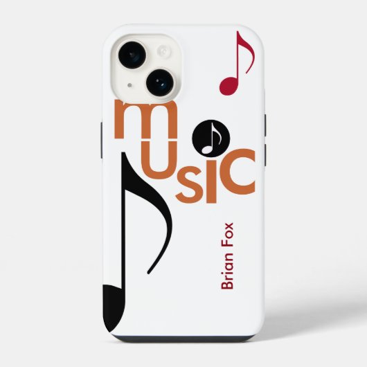 音楽クールをテーマにした iPhoneケース (裏面)