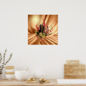 音楽クールアートプリントポスター ポスター (キッチン)