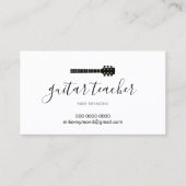 音楽クール先生モダン.ギターレッスン 名刺 (正面)