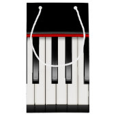 音楽クール愛好家ピアノパーティーバッグ スモールペーパーバッグ (裏面)