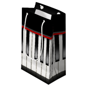 音楽クール愛好家ピアノパーティーバッグ スモールペーパーバッグ
