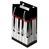 音楽クール愛好家ピアノパーティーバッグ スモールペーパーバッグ (裏面アングル)