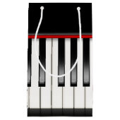 音楽クール愛好家ピアノパーティーバッグ スモールペーパーバッグ (正面)