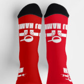 音楽クールDeeJayソックスと名前をカスタムする ソックス (上部)