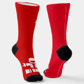 音楽クールDeeJayソックスと名前をカスタムする ソックス (傾斜あり)