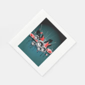 音楽グラフィックスピーカーオーディオ スタンダードランチョンナプキン (角)