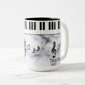 音楽グラフィック ツートーンマグカップ (正面右)