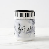 音楽グラフィック ツートーンマグカップ (中央)