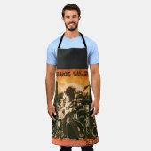 音楽グランジシアトル1991 エプロン (着用した状態)