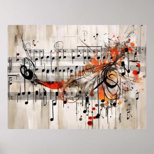 音楽グランジスコア ポスター (正面)