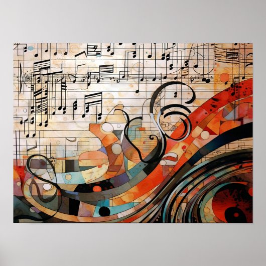 音楽グランジスコア ポスター (正面)