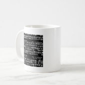 音楽グランジノート コーヒーマグカップ (正面左)
