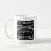 音楽グランジノート コーヒーマグカップ (左)
