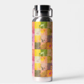 音楽グランジノート |音楽をテーマにしたアート ウォーターボトル (背面)