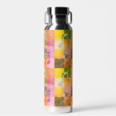 音楽グランジノート |音楽をテーマにしたアート ウォーターボトル (正面)