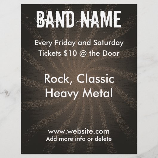 音楽グランジフライヤーを旋回 チラシ (正面)