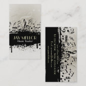 音楽グランジ名刺 名刺 (正面/裏面)