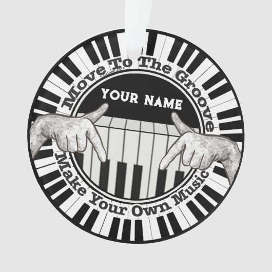 音楽グルーヴ オーナメント (正面)